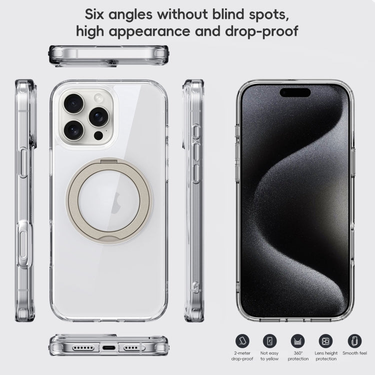 For iPhone 16 Pro Crystal Clear MagSafe Magnetic Holder Phone Case(Transparent) - iPhone 16 Pro Cases by PMC Jewellery | Online Shopping South Africa | PMC Jewellery | Buy Now Pay Later Mobicred