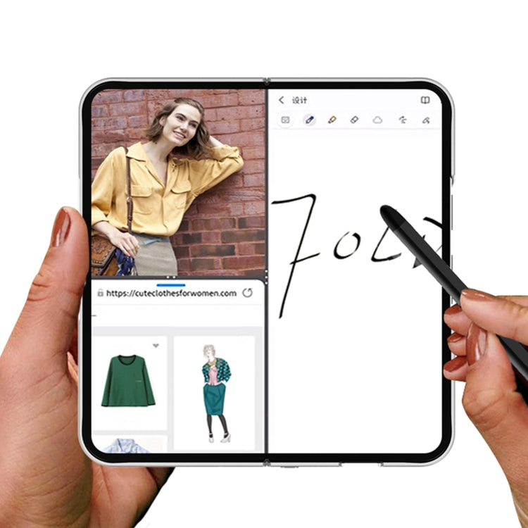 For Google Pixel 9 Pro Fold GKK Integrated Magnetic Full Coverage Flip Phone Case, Included Pen(Black) - free shipping - PMC Jewellery - Order now!