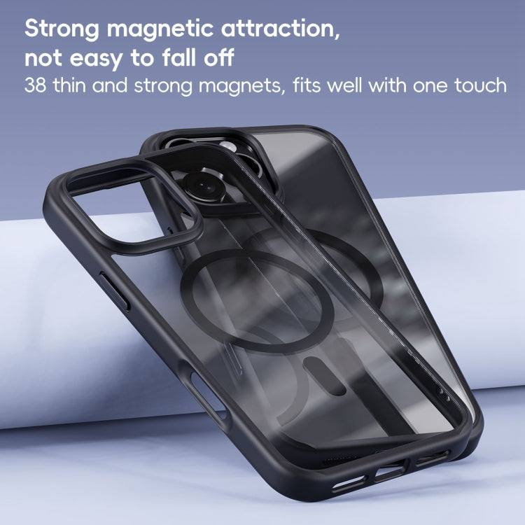 For iPhone 16 Plus Ming Shield Series MagSafe Magnetic Phone Case(Frosted Transparent) - iPhone 16 Plus Cases by PMC Jewellery | Online Shopping South Africa | PMC Jewellery | Buy Now Pay Later Mobicred