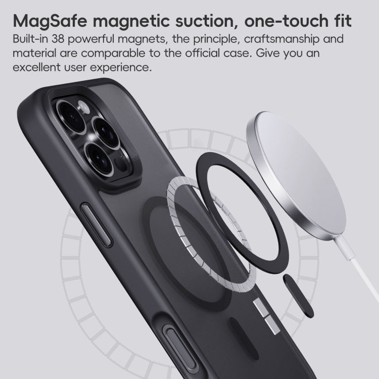 For iPhone 16 Pro Frosted MagSafe Magnetic Phone Case(Puprle) - iPhone 16 Pro Cases by PMC Jewellery | Online Shopping South Africa | PMC Jewellery | Buy Now Pay Later Mobicred