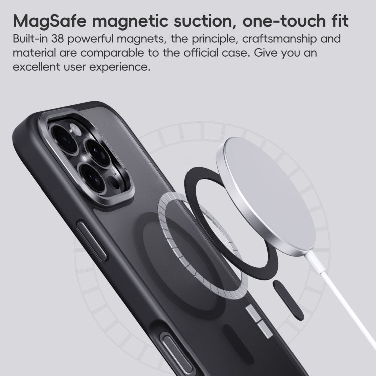 For iPhone 16 Pro Frosted MagSafe Magnetic Phone Case(Titanium Rose Gold) - iPhone 16 Pro Cases by PMC Jewellery | Online Shopping South Africa | PMC Jewellery | Buy Now Pay Later Mobicred