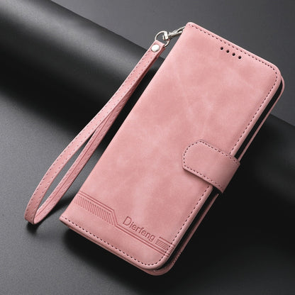 For Redmi K70 Ultra Dierfeng Dream Line TPU + PU Leather Phone Case(Pink) - Xiaomi Cases by PMC Jewellery | Online Shopping South Africa | PMC Jewellery | Buy Now Pay Later Mobicred