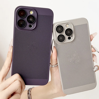 For iPhone 13 Pro Frameless Oil Spray PC Cooling Phone Case(Purple) - iPhone 13 Pro Cases by PMC Jewellery | Online Shopping South Africa | PMC Jewellery | Buy Now Pay Later Mobicred