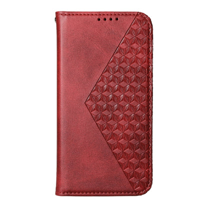 For Redmi K70 Ultra Cubic Grid Calf Texture Magnetic Leather Phone Case(Red) - Xiaomi Cases by PMC Jewellery | Online Shopping South Africa | PMC Jewellery | Buy Now Pay Later Mobicred