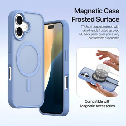 For iPhone 16 DUX DUCIS Lawa Series 2 in 1 Wallet Zipper Detachable MagSafe Phone Case with Lanyard(Light Blue) - iPhone 16 Cases by DUX DUCIS | Online Shopping South Africa | PMC Jewellery | Buy Now Pay Later Mobicred