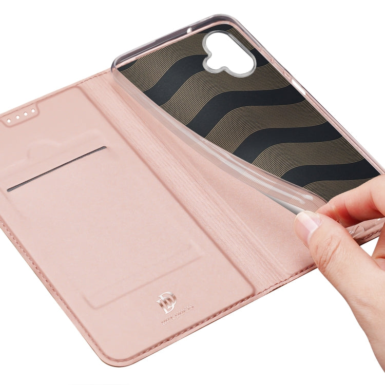 For Samsung Galaxy A06 4G DUX DUCIS Skin Pro Series Flip Leather Phone Case(Pink) - Galaxy Phone Cases by DUX DUCIS | Online Shopping South Africa | PMC Jewellery | Buy Now Pay Later Mobicred