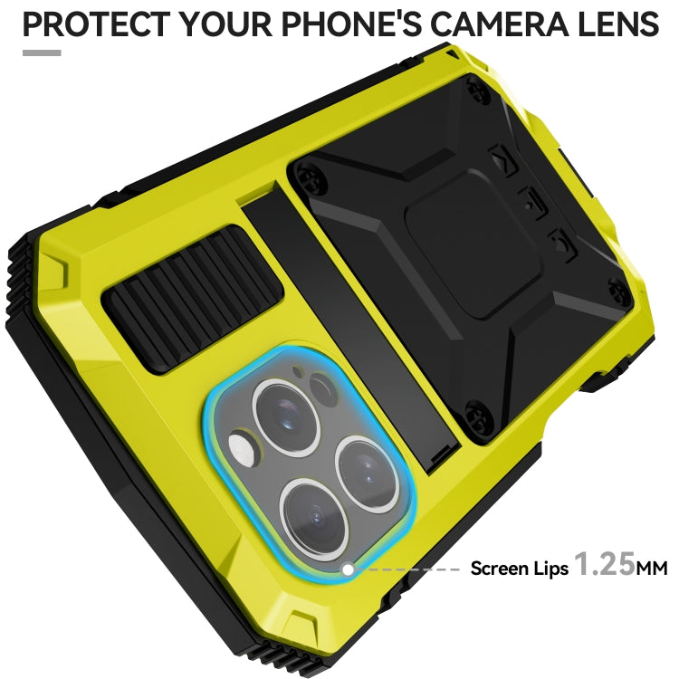 For iPhone 16 Pro Max R-JUST Life Waterproof Dustproof Shockproof Phone Case(Yellow) - iPhone 16 Pro Max Cases by R-JUST | Online Shopping South Africa | PMC Jewellery | Buy Now Pay Later Mobicred