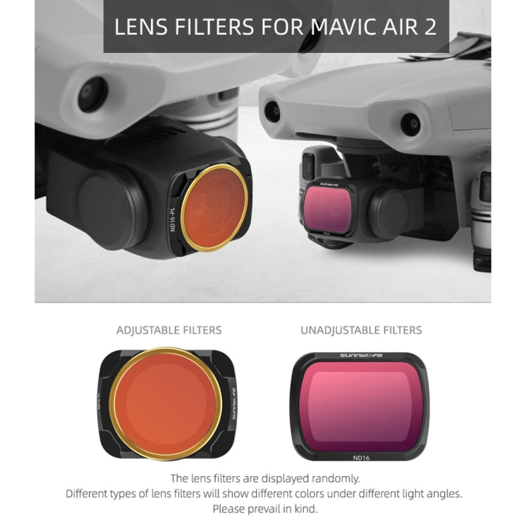 Sunnylife AIR2-FI9282 For DJI Mavic Air 2 ND16-PL Coating Film Lens Filter -  by PMC Jewellery | Online Shopping South Africa | PMC Jewellery | Buy Now Pay Later Mobicred