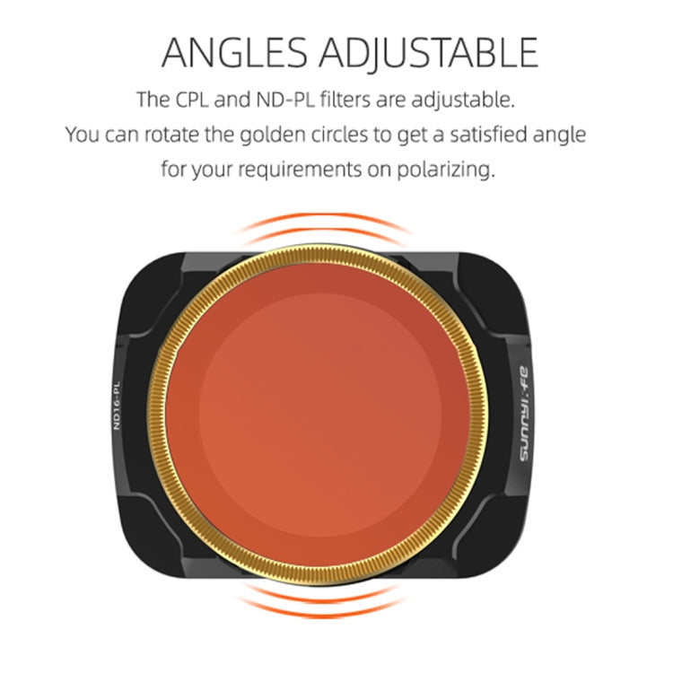 Sunnylife AIR2-FI9282 For DJI Mavic Air 2 ND16-PL Coating Film Lens Filter -  by PMC Jewellery | Online Shopping South Africa | PMC Jewellery | Buy Now Pay Later Mobicred