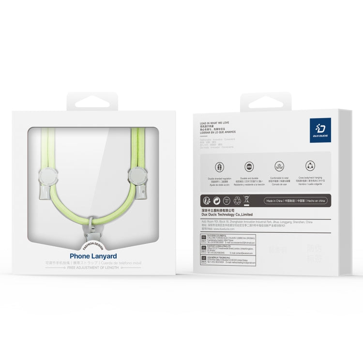 DUX DUCIS Plaz Crossbody Neck Strap Anti-lost Phone Lanyard(Green Yellow) - Lanyards & Wrist Straps by DUX DUCIS | Online Shopping South Africa | PMC Jewellery | Buy Now Pay Later Mobicred