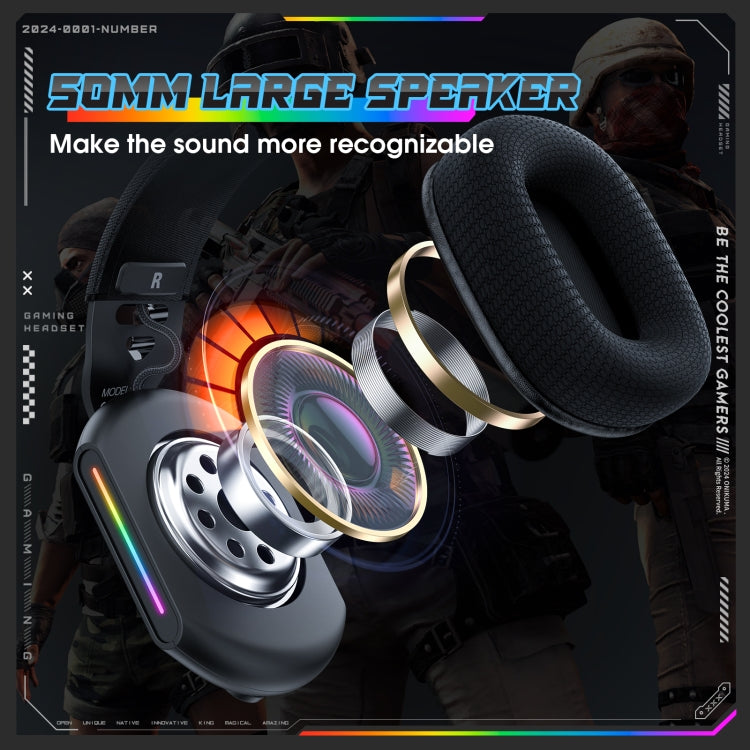 ONIKUMA X12 USB /  3.5mm Wired RGB Light Gaming Headset with Mic, Cable length: 2.2m(Black) - Multimedia Headset by ONIKUMA | Online Shopping South Africa | PMC Jewellery | Buy Now Pay Later Mobicred