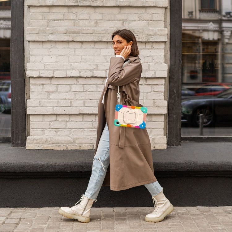 For Huawei Matepad SE 11 2024 Contrast Color Robot Silicone Hybrid PC Tablet Case(Colorful Blue) - Huawei by PMC Jewellery | Online Shopping South Africa | PMC Jewellery | Buy Now Pay Later Mobicred