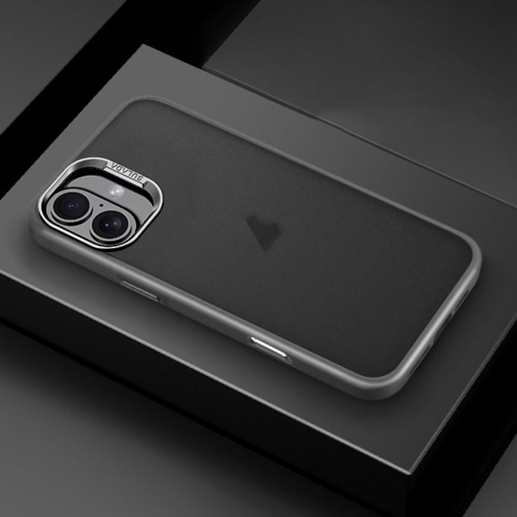 For iPhone 16 SULADA Skin Feel Matte Shockproof Phone Case(Grey) - free shipping - PMC Jewellery - Order now!