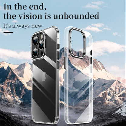 For iPhone 16 Pro Max SULADA PC + Aluminum Alloy Lens Holder Phone Case(Silver) - iPhone 16 Pro Max Cases by SULADA | Online Shopping South Africa | PMC Jewellery | Buy Now Pay Later Mobicred