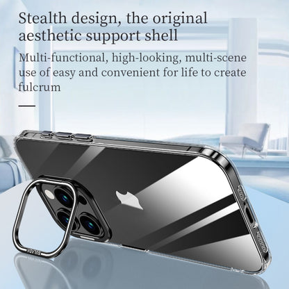 For iPhone 16 SULADA PC + Aluminum Alloy Lens Holder Phone Case(Silver) - iPhone 16 Cases by SULADA | Online Shopping South Africa | PMC Jewellery | Buy Now Pay Later Mobicred