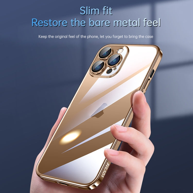 For iPhone 16 SULADA JINGJIA Series Lens Protector Hard PC Phone Case(Gold) - iPhone 16 Cases by SULADA | Online Shopping South Africa | PMC Jewellery | Buy Now Pay Later Mobicred