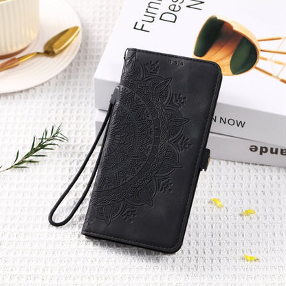 For Samsung Galaxy S25+ 5G Skin Feel Totem Embossed Leather Phone Case(Black) - Galaxy S25+ 5G Cases by PMC Jewellery | Online Shopping South Africa | PMC Jewellery | Buy Now Pay Later Mobicred