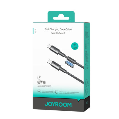 JOYROOM S-A50 3A 480Mbps Fast Charging Data Cable, Type-C to Type-C Cable, Length: 1.2m(Dark Gray) - Multifunction Cable by JOYROOM | Online Shopping South Africa | PMC Jewellery | Buy Now Pay Later Mobicred