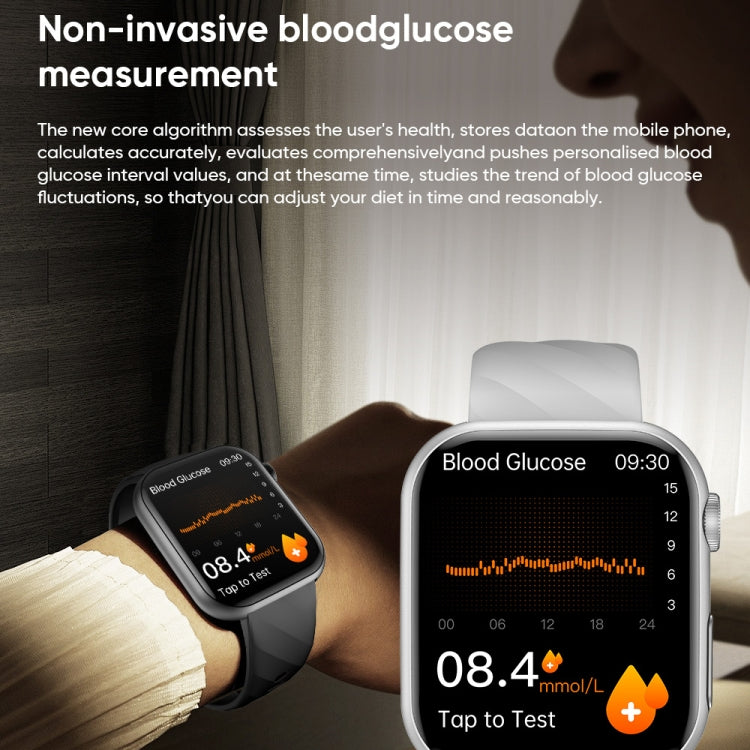 MT500 1.97 inch IP67 Waterproof Smart Watch, Support Electrocardiogram / Temperature Measurement(Black) - Smart Watches by PMC TechLife | Online Shopping South Africa | PMC TechLife | Buy Now Pay Later Mobicred