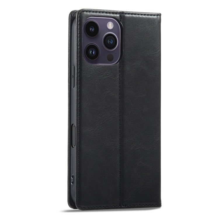 For iPhone 16 Pro Max LC.IMEEKE RFID Anti-theft Leather Phone Case(Black) - iPhone 16 Pro Max Cases by LC.IMEEKE | Online Shopping South Africa | PMC Jewellery | Buy Now Pay Later Mobicred