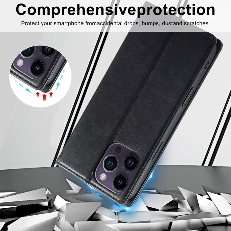 For iPhone 16 Pro Max LC.IMEEKE RFID Anti-theft Leather Phone Case(Black) - iPhone 16 Pro Max Cases by LC.IMEEKE | Online Shopping South Africa | PMC Jewellery | Buy Now Pay Later Mobicred