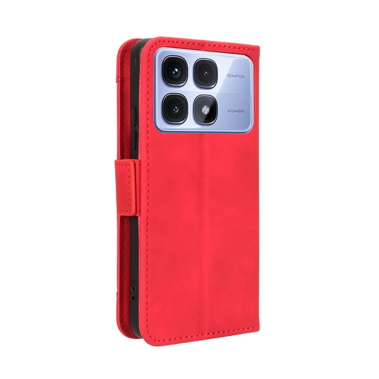 For Redmi K70 Ultra Skin Feel Calf Texture Card Slots Leather Phone Case(Red) - Xiaomi Cases by PMC Jewellery | Online Shopping South Africa | PMC Jewellery | Buy Now Pay Later Mobicred