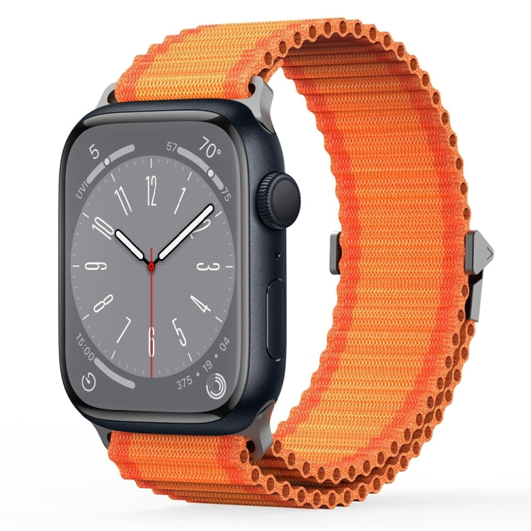 For Apple Watch Series 8 41mm DUX DUCIS YC Series Ocean Nylon Watch Band(Orange) - Watch Bands by DUX DUCIS | Online Shopping South Africa | PMC Jewellery | Buy Now Pay Later Mobicred