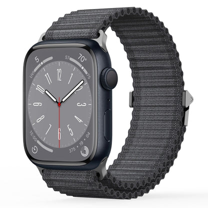 For Apple Watch Series 8 41mm DUX DUCIS YC Series Ocean Nylon Watch Band(Dark Grey) - Watch Bands by DUX DUCIS | Online Shopping South Africa | PMC Jewellery | Buy Now Pay Later Mobicred