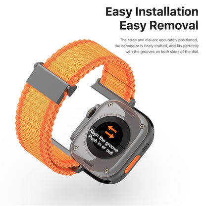 For Apple Watch SE 2022 40mm DUX DUCIS YC Series Ocean Nylon Watch Band(Orange) - Watch Bands by DUX DUCIS | Online Shopping South Africa | PMC Jewellery | Buy Now Pay Later Mobicred