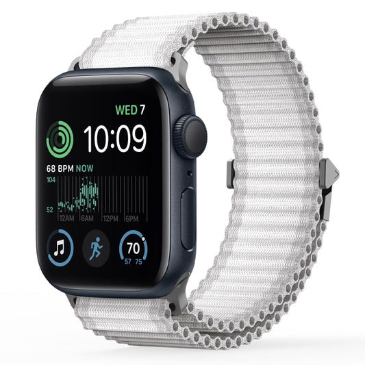 For Apple Watch SE 40mm DUX DUCIS YC Series Ocean Nylon Watch Band(White) - Watch Bands by DUX DUCIS | Online Shopping South Africa | PMC Jewellery | Buy Now Pay Later Mobicred