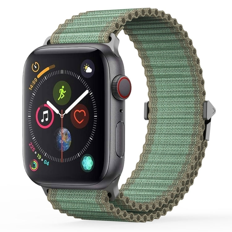 For Apple Watch Series 4 44mm DUX DUCIS YC Series Ocean Nylon Watch Band(Green) - Watch Bands by DUX DUCIS | Online Shopping South Africa | PMC Jewellery | Buy Now Pay Later Mobicred