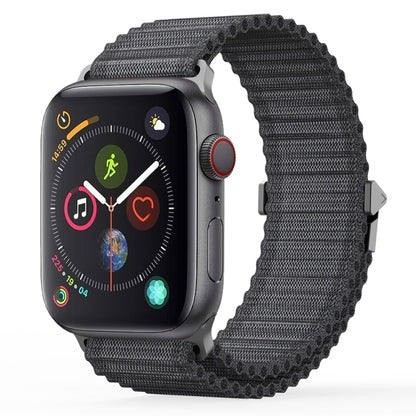 For Apple Watch Series 4 44mm DUX DUCIS YC Series Ocean Nylon Watch Band(Dark Grey) - Watch Bands by DUX DUCIS | Online Shopping South Africa | PMC Jewellery | Buy Now Pay Later Mobicred