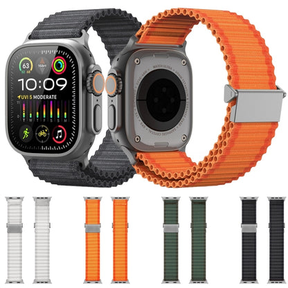 For Apple Watch Series 5 44mm DUX DUCIS YC Series Ocean Nylon Watch Band(Dark Grey) - Watch Bands by DUX DUCIS | Online Shopping South Africa | PMC Jewellery | Buy Now Pay Later Mobicred