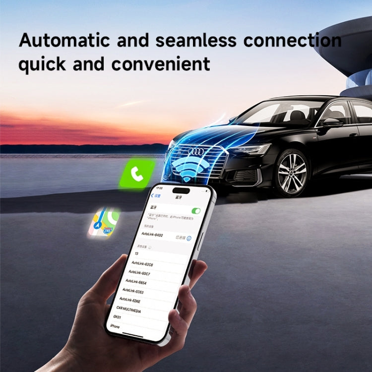 For iPhone Smart Wireless Car CarPlay Box Wired to Wireless Adapter(Black) - free shipping - PMC Jewellery - Order now!