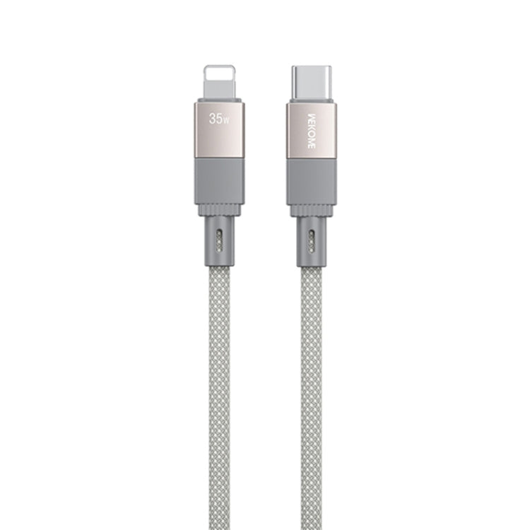 WK WDC-47 Magneto Series 1m PD35W Type-C to 8 Pin Fast Charging Magnetic Data Cable(Grey) - 2 in 1 Cable by WK | Online Shopping South Africa | PMC Jewellery | Buy Now Pay Later Mobicred