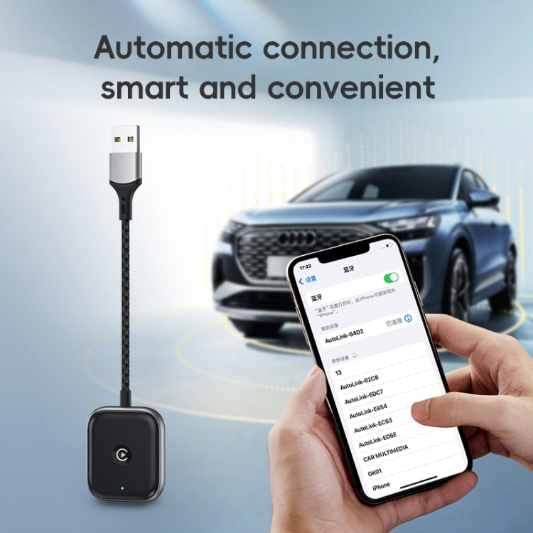 For iPhone Car Apple CarPlay Box Wired to Wireless Adapter(Black) - Bluetooth Adapters by PMC Jewellery | Online Shopping South Africa | PMC Jewellery | Buy Now Pay Later Mobicred