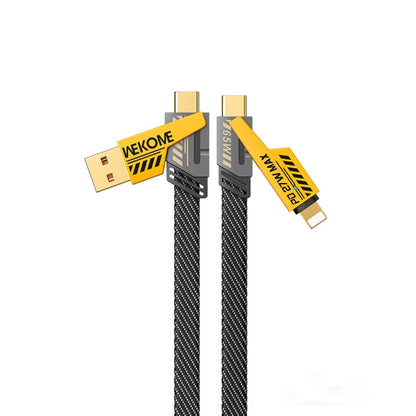 WK WDC-25 1.2m 65W USB / Type-C to Type-C / 8 Pin Converible Fast Charging Data Cable(Yellow) - Multifunction Cable by WK | Online Shopping South Africa | PMC Jewellery | Buy Now Pay Later Mobicred