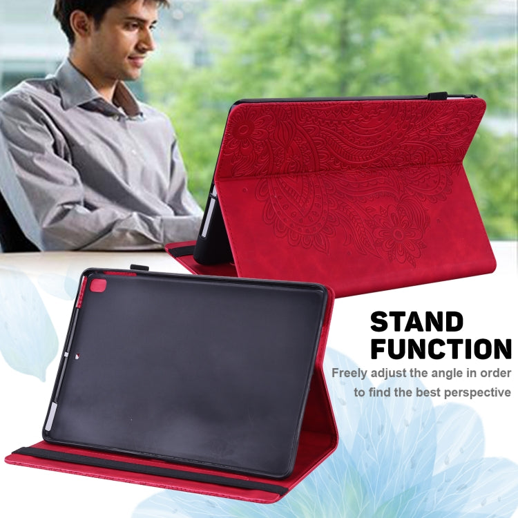 For Honor Pad X9 Peacock Embossed Pattern Leather Tablet Case(Red) - Honor by PMC TechLife | Online Shopping South Africa | PMC TechLife | Buy Now Pay Later Mobicred