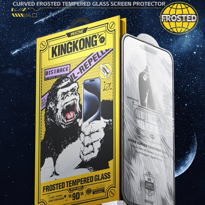 For iPhone 16 Pro WK WTP-090 Space King Kong 9D Curved Frosted Tempered Glass Film - iPhone 16 Pro Tempered Glass by WK | Online Shopping South Africa | PMC Jewellery | Buy Now Pay Later Mobicred