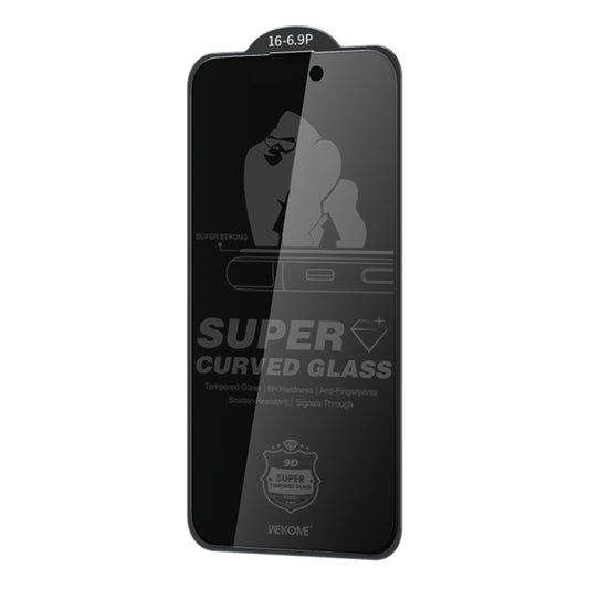 For iPhone 16 Pro Max WK WTP-092 King Kong 6D Curved 28 Degree Privacy Tempered Glass Film - iPhone 16 Pro Max Tempered Glass by WK | Online Shopping South Africa | PMC Jewellery | Buy Now Pay Later Mobicred