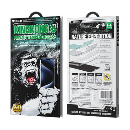 For iPhone 16 Pro WK WTP-092 King Kong 6D Curved 28 Degree Privacy Tempered Glass Film - iPhone 16 Pro Tempered Glass by WK | Online Shopping South Africa | PMC Jewellery | Buy Now Pay Later Mobicred