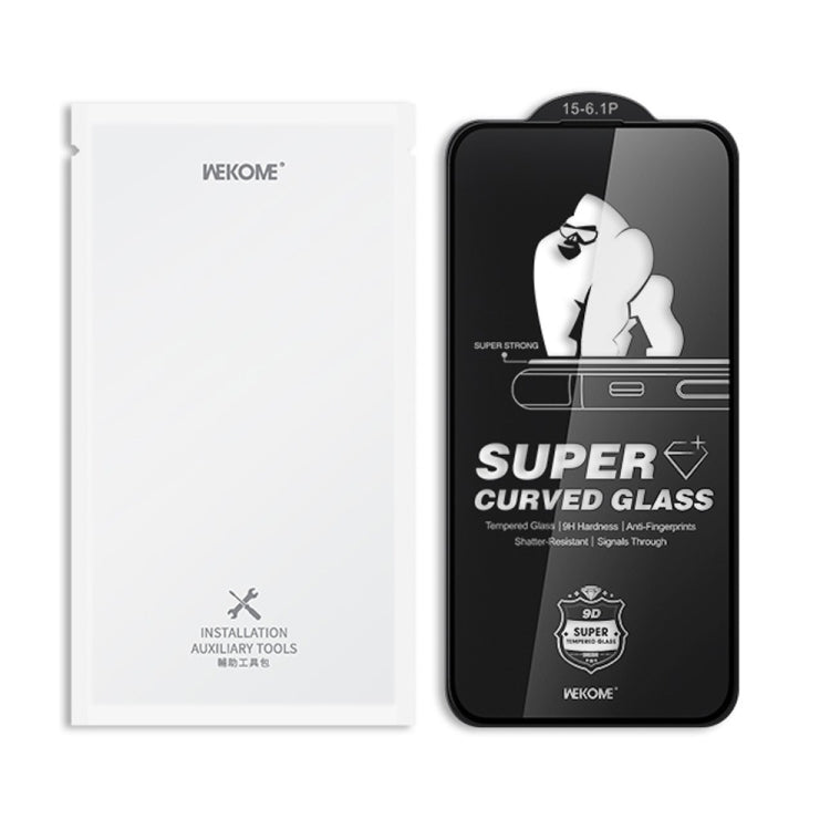 For iPhone 16 / 15 WK WTP-093 King Kong 6D Curved 360 Degree Privacy Tempered Glass Film - iPhone 16 Tempered Glass by WK | Online Shopping South Africa | PMC Jewellery | Buy Now Pay Later Mobicred