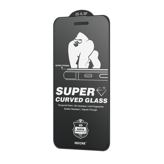 For iPhone 16 Pro WK WTP-094 King Kong 6D Curved Frosted Tempered Glass Film - iPhone 16 Pro Tempered Glass by WK | Online Shopping South Africa | PMC Jewellery | Buy Now Pay Later Mobicred