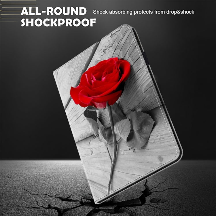 For Honor Pad 8 Crystal Texture Painted Leather Tablet Case(Rose) - free shipping - PMC TechLife - Order now!