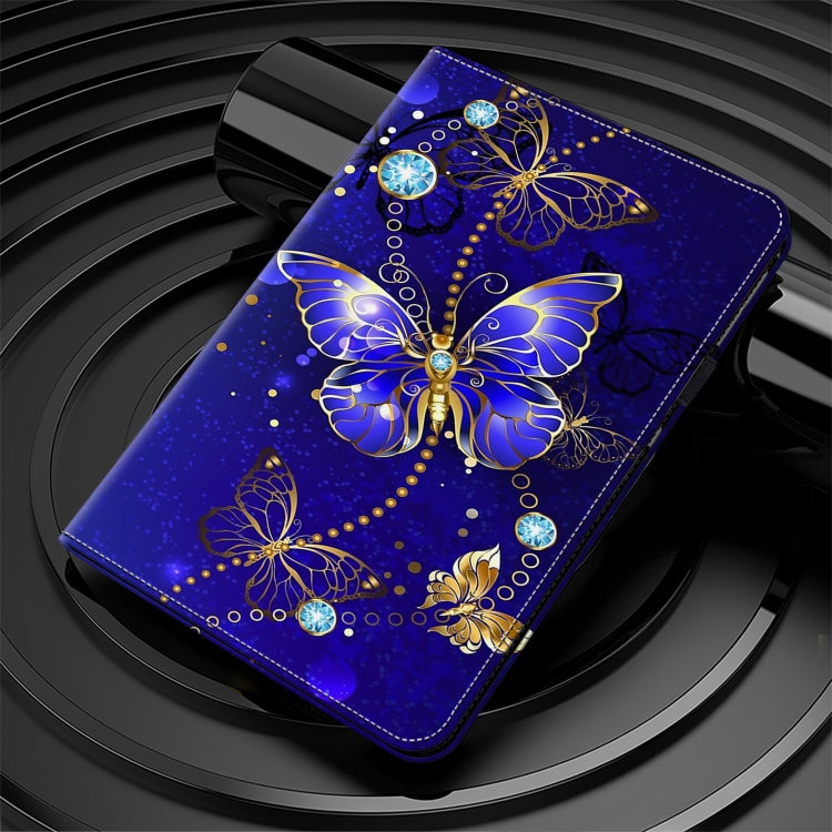 For Honor Pad X9 Crystal Texture Painted Leather Tablet Case(Diamond Butterflies) - Honor by PMC TechLife | Online Shopping South Africa | PMC TechLife | Buy Now Pay Later Mobicred