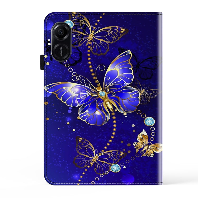 For Honor Pad X9 Crystal Texture Painted Leather Tablet Case(Diamond Butterflies) - Honor by PMC TechLife | Online Shopping South Africa | PMC TechLife | Buy Now Pay Later Mobicred