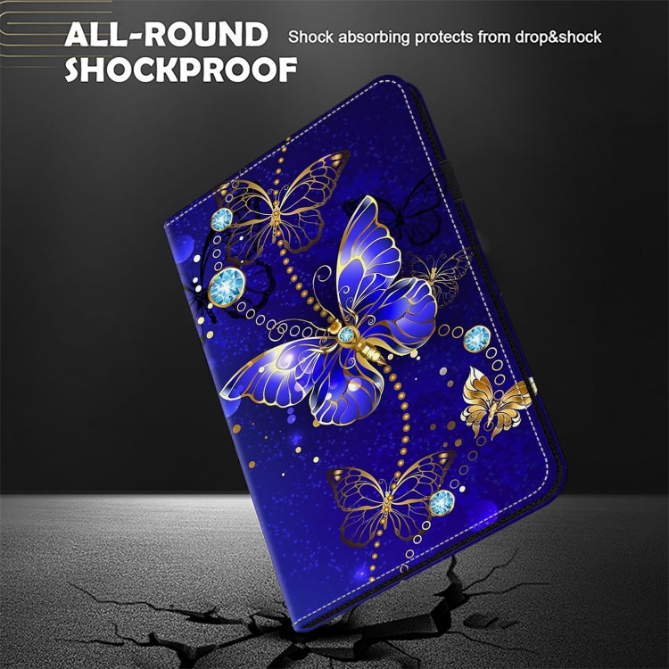 For Honor Pad X9 Crystal Texture Painted Leather Tablet Case(Diamond Butterflies) - Honor by PMC TechLife | Online Shopping South Africa | PMC TechLife | Buy Now Pay Later Mobicred