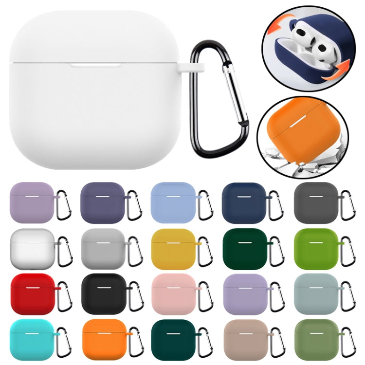 For AirPods 4 Silicone Earphone Protective Case with Hook(Red) - For AirPods 4 by PMC Jewellery | Online Shopping South Africa | PMC Jewellery | Buy Now Pay Later Mobicred