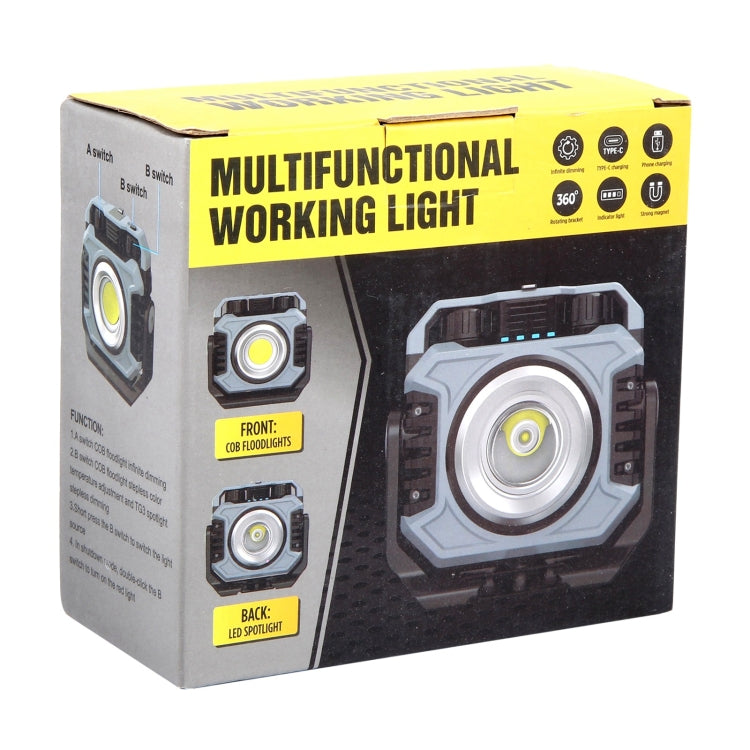 KXK-786 Multifunctional Floodlight Spotlight Outdoor Portable Working Light(Grey Black) - Floodlights by PMC Jewellery | Online Shopping South Africa | PMC Jewellery | Buy Now Pay Later Mobicred
