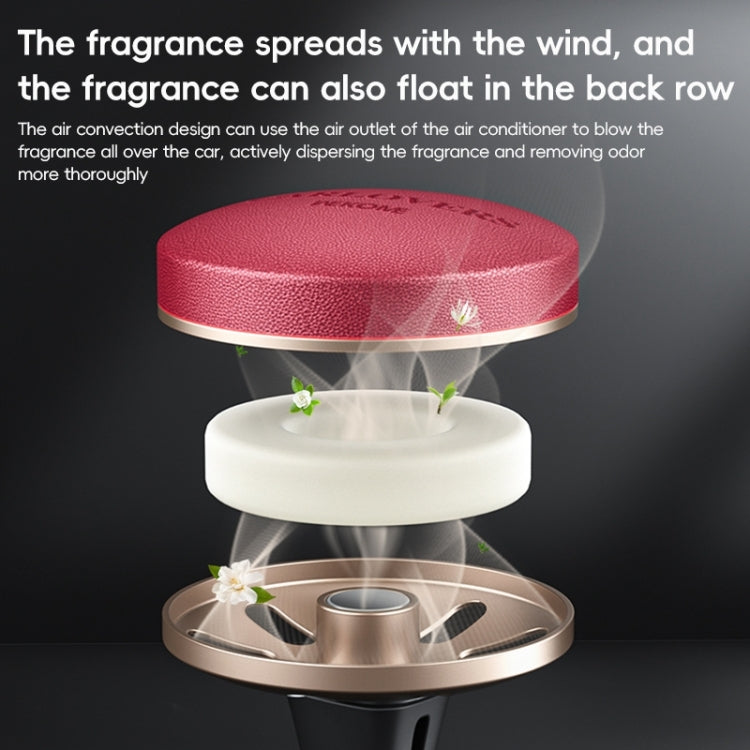 WEKOME WT-CA07 K-Captain Genuine Leather Solid Car Aroma Diffuser(Black) - Air Freshener by WK | Online Shopping South Africa | PMC Jewellery | Buy Now Pay Later Mobicred